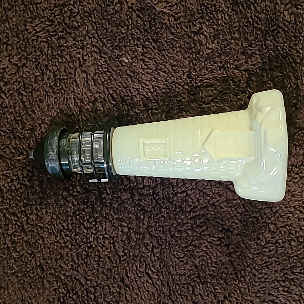 Old perfume bottle lighthouse